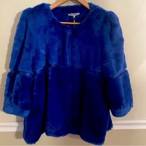 Little White Lies Furbaby Coat in cobalt blue size medium
